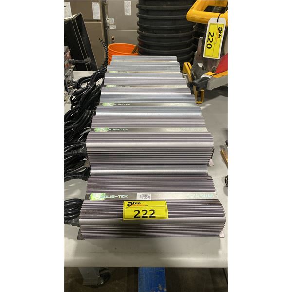 11 SOLIS-TEK STK-600 COMMERCIAL ELECTRIC DIGITAL BALLASTS WITH POWER CABLES *MUST TAKE ALL*