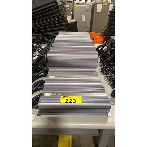8 SOLIS-TEK STK-1001 COMMERCIAL ELECTRIC DIGITAL BALLASTS WITH POWER CABLES, & 2 SOLIS-TEK STK-600