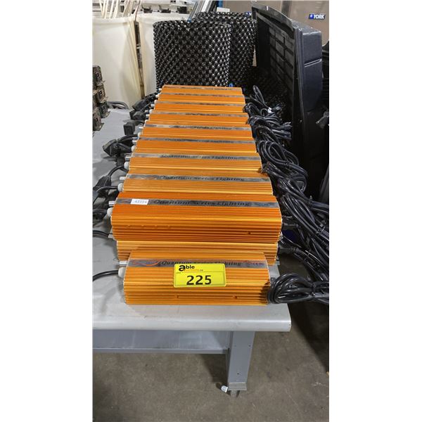 18 QUANTUM SERIES MH-1000W COMMERCIAL ELECTRIC DIGITAL BALLASTS WITH POWER CABLES, & 1 QUANTUM