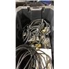 Image 3 : LARGE BLACK STORAGE TOTE OF ASSORTED COMMERCIAL ELECTRIC DIGITAL BALLASTS / ELECTRICAL ITEMS