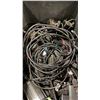 Image 3 : LARGE BLACK STORAGE TOTE OF ASSORTED COMMERCIAL ELECTRIC DIGITAL BALLASTS / ELECTRICAL ITEMS