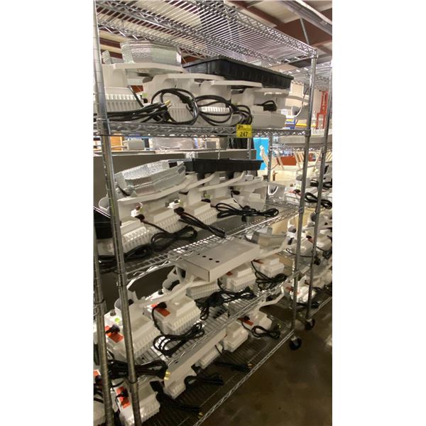 MOBILE 5 TIER METRO RACK SYSTEM WITH COMMERCIAL HORTICULTURAL LIGHTING *RACK INCLUDED*