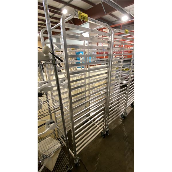 20 TRAY ALUMINUM MOBILE COMMERCIAL BAKERS RACK *NO BAKING SHEETS*