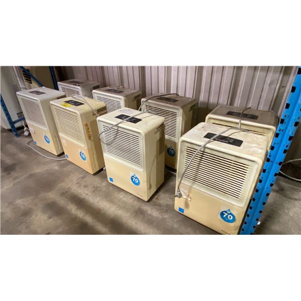 8 HONEYWELL MOBILE ELECTRIC DEHUMIDIFIERS *MUST TAKE ALL*