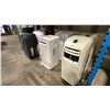 Image 3 : 6 ASSORTED ELECTRIC AIR CONDITIONING UNITS, ELECTRIC RADIANT HEATER, & BIN OF CONDITIONER PIPES /