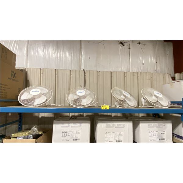 4 HURRICANE INDUSTRIAL ELECTRIC WALL HUNG CIRCULATION FANS *MUST TAKE ALL*