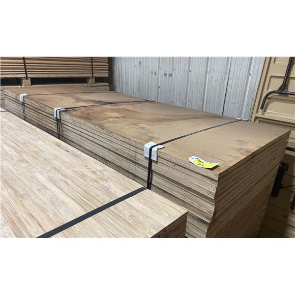 LIFT OF 10' X 4' DOUBLE SIDED BAMBOO VENEERED L-LOCK 1 1/4" THICK CONSTRUCTION GRADE PLYWOOD