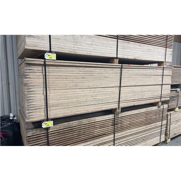 LIFT OF 10' X 4' DOUBLE SIDED BAMBOO VENEERED L-LOCK 1 1/4" THICK CONSTRUCTION GRADE PLYWOOD