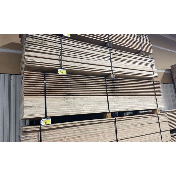 LIFT OF 10' X 4' DOUBLE SIDED BAMBOO VENEERED L-LOCK 1 1/4" THICK CONSTRUCTION GRADE PLYWOOD