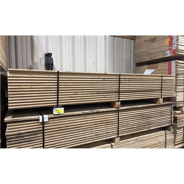 LIFT OF 10' X 4' DOUBLE SIDED BAMBOO VENEERED L-LOCK 1 1/4" THICK CONSTRUCTION GRADE PLYWOOD