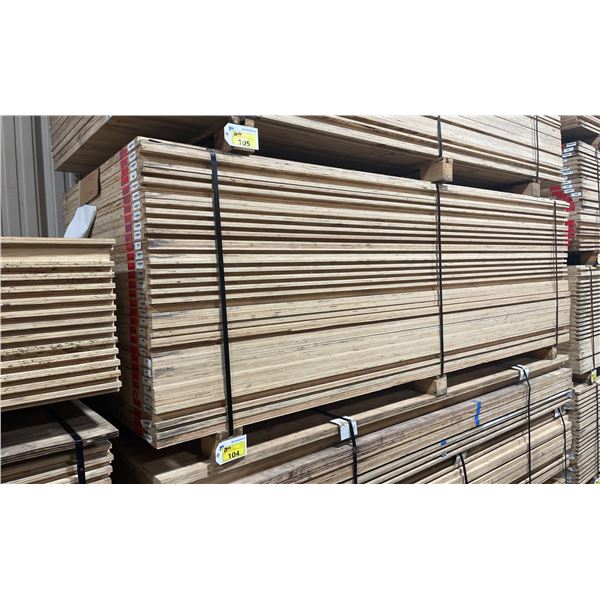 LIFT OF 10' X 4' DOUBLE SIDED BAMBOO VENEERED L-LOCK 1 1/4" THICK CONSTRUCTION GRADE PLYWOOD