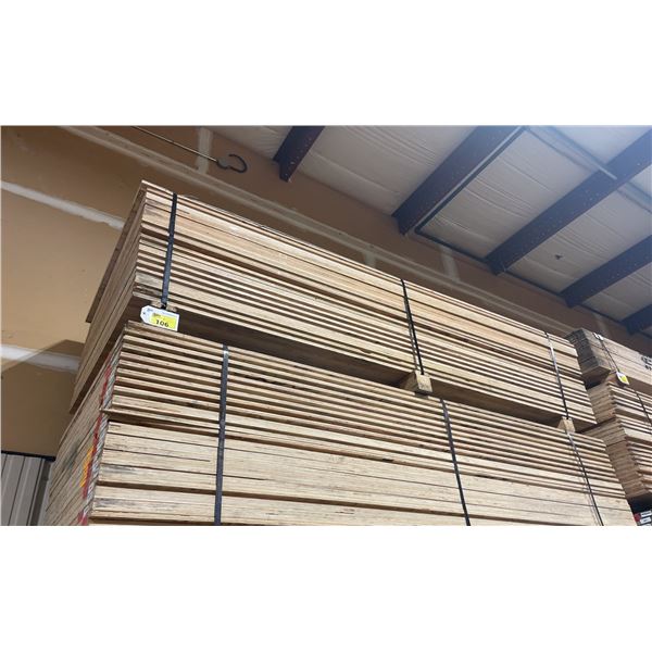 LIFT OF 10' X 4' DOUBLE SIDED BAMBOO VENEERED L-LOCK 1 1/4" THICK CONSTRUCTION GRADE PLYWOOD