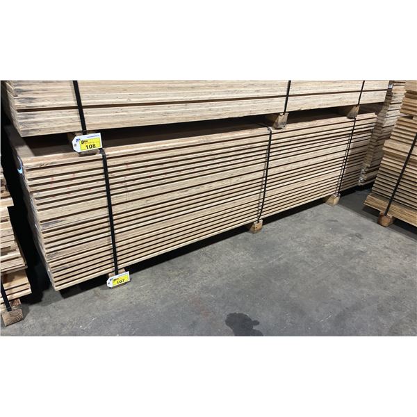 LIFT OF 10' X 4' DOUBLE SIDED BAMBOO VENEERED L-LOCK 1 1/4" THICK CONSTRUCTION GRADE PLYWOOD