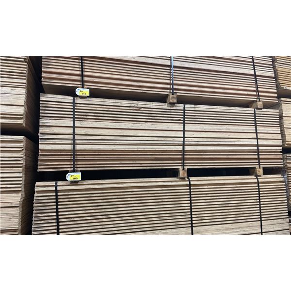 LIFT OF 10' X 4' DOUBLE SIDED BAMBOO VENEERED L-LOCK 1 1/4" THICK CONSTRUCTION GRADE PLYWOOD