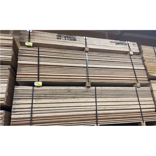 LIFT OF 10' X 4' DOUBLE SIDED BAMBOO VENEERED L-LOCK 1 1/4" THICK CONSTRUCTION GRADE PLYWOOD