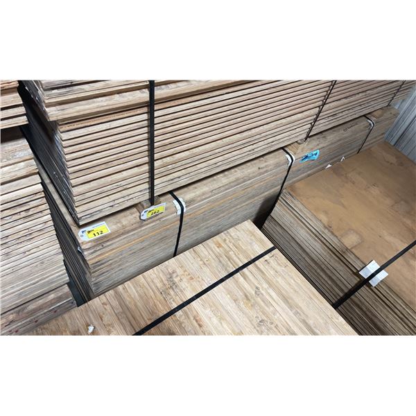 LIFT OF 10' X 4' DOUBLE SIDED BAMBOO VENEERED L-LOCK 1 1/4" THICK CONSTRUCTION GRADE PLYWOOD