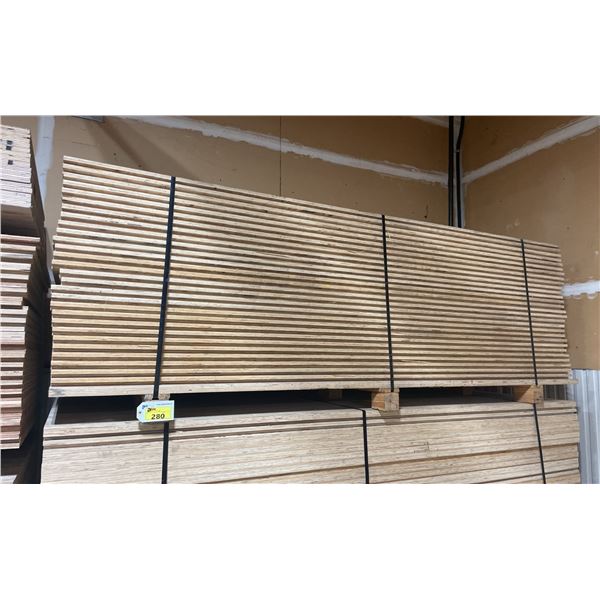 LIFT OF 10' X 4' DOUBLE SIDED BAMBOO VENEERED L-LOCK 1 1/4" THICK CONSTRUCTION GRADE PLYWOOD