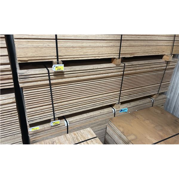 LIFT OF 10' X 4' DOUBLE SIDED BAMBOO VENEERED L-LOCK 1 1/4" THICK CONSTRUCTION GRADE PLYWOOD