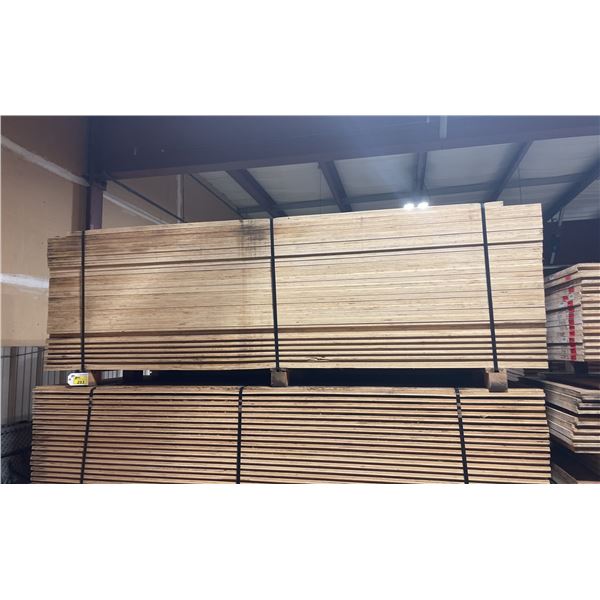 LIFT OF 10' X 4' DOUBLE SIDED BAMBOO VENEERED L-LOCK 1 1/4" THICK CONSTRUCTION GRADE PLYWOOD