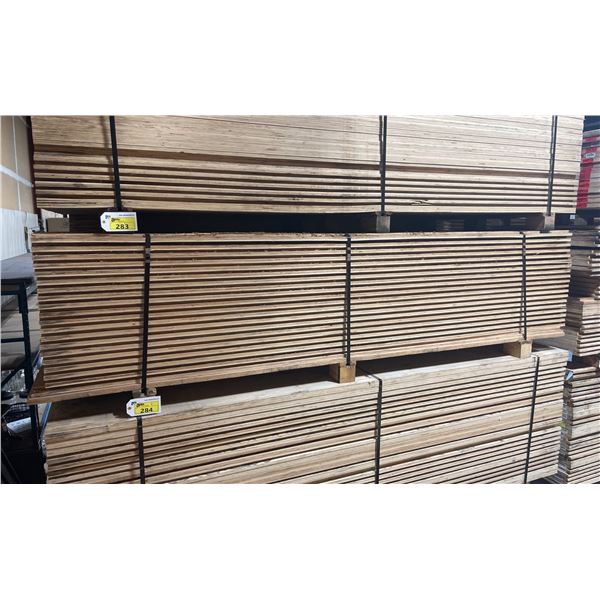 LIFT OF 10' X 4' DOUBLE SIDED BAMBOO VENEERED L-LOCK 1 1/4" THICK CONSTRUCTION GRADE PLYWOOD