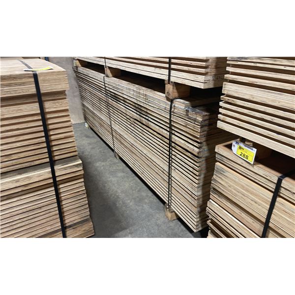 LIFT OF 10' X 4' DOUBLE SIDED BAMBOO VENEERED L-LOCK 1 1/4" THICK CONSTRUCTION GRADE PLYWOOD