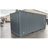 Image 2 : GREY 20' 67,200 MAX CAPACITY INDUSTRIAL TRANSPORT CONTAINER WITH DUAL SWING REAR DOORS
