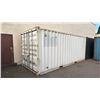 Image 1 : WHITE 20' 67,200 MAX CAPACITY INDUSTRIAL TRANSPORT CONTAINER WITH DUAL SWING REAR DOORS