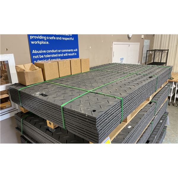 12 SHEETS OF SKLP SK-LJB12 POLYETHYLENE BOARD 47"L X 94 1/2"W X 1/2"T CONSTRUCTION ROADBED