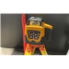 Image 2 : INDUSTRIAL SELF-LEVELING ROTARY LASER KIT INCLUDING: LASER, HAND HELD ATTACHMENTS, STRAP, GLASSES,