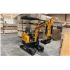 Image 1 : MIVA VA15 2025 YELLOW 13.5 HP GAS POWERED RUBBER TRACK MINI EXCAVATOR WITH ATTACHED