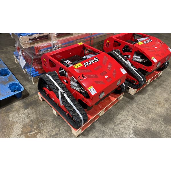 MMS MODEL 750 REMOTE CONTROLLED 20" CUTTING WIDTH GAS POWERED LAWN MOWER WITH TRACKS