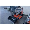 Image 1 : MMS MS36C ORANGE GAS POWERED 13.5HP 770LBS MAX CAPACITY RUBBER TRACK RIDE ON MINI SKID STEER