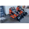 Image 2 : MMS MS36C ORANGE GAS POWERED 13.5HP 770LBS MAX CAPACITY RUBBER TRACK RIDE ON MINI SKID STEER