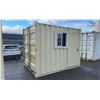 Image 1 : BEIGE 10' 10,120 MAX CAPACITY INDUSTRIAL OFFICE / SECURITY TRANSPORT CONTAINER WITH