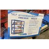 Image 3 : PALLET OF SKLP SK-HJ6 INDUSTRIAL 40' L BLUE / ORANGE 6 SECTION HEAVY DUTY METAL STORAGE SHELVING