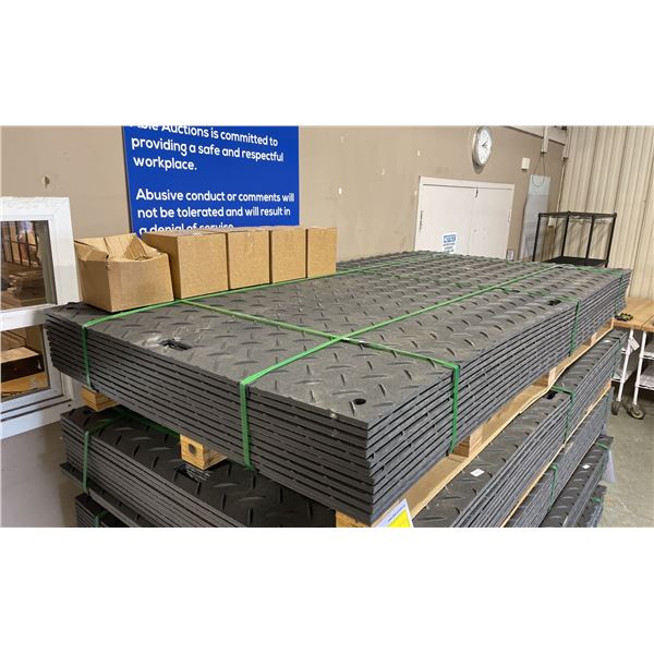 12 SHEETS OF SKLP SK-LJB12 POLYETHYLENE BOARD 47"L X 94 1/2"W X 1/2"T CONSTRUCTION ROADBED