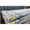 Image 2 : STACK OF 100 SKLP WHITE 10'L X 38"W INDUSTRIAL CORRUGATED METAL ROOF / WALL SHEETING