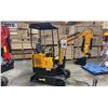 Image 1 : MIVA VA15 2025 YELLOW 13.5 HP GAS POWERED RUBBER TRACK MINI EXCAVATOR WITH ATTACHED
