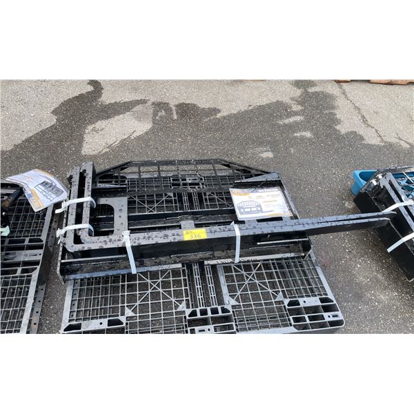 GIYI GY-DHC BLACK 60" HYDRAULIC SKID STEER FORK ATTACHMENT *WITH FORKS*