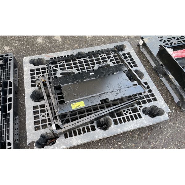 GIYI BLACK 31" MINI SKID STEER FORK ATTACHMENT *WITH FORKS*