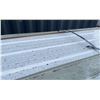 Image 1 : STACK OF 50 SKLP WHITE 10'L X 38"W INDUSTRIAL CORRUGATED METAL ROOF / WALL SHEETING