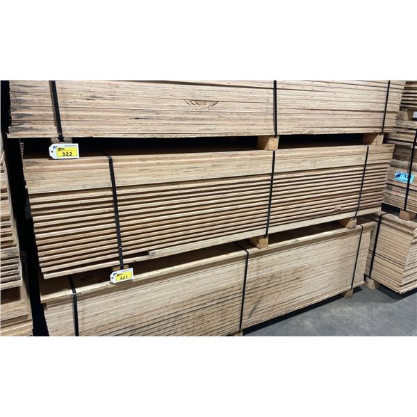 LIFT OF 10' X 4' DOUBLE SIDED BAMBOO VENEERED L-LOCK 1 1/4" THICK CONSTRUCTION GRADE PLYWOOD