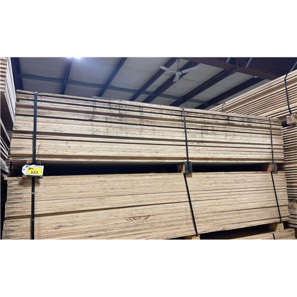 LIFT OF 10' X 4' DOUBLE SIDED BAMBOO VENEERED L-LOCK 1 1/4" THICK CONSTRUCTION GRADE PLYWOOD