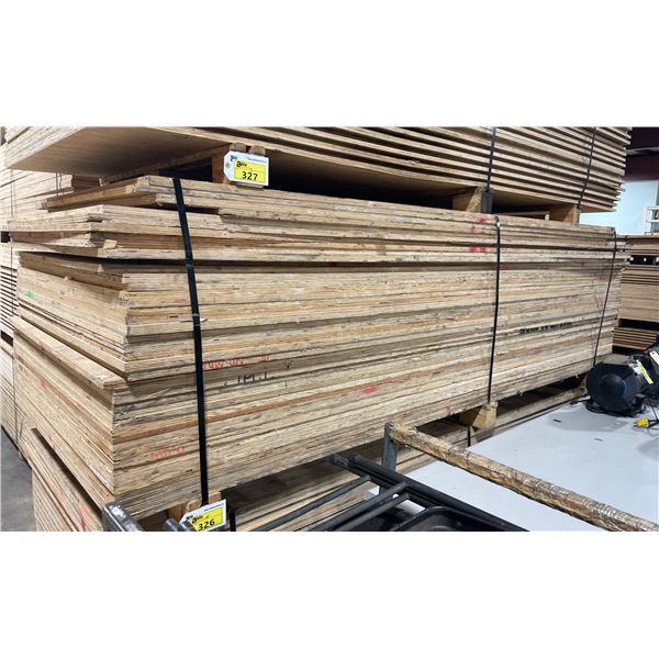 LIFT OF 10' X 4' INDUSTRIAL 3/4" THICK CONSTRUCTION GRADE PLYWOOD
