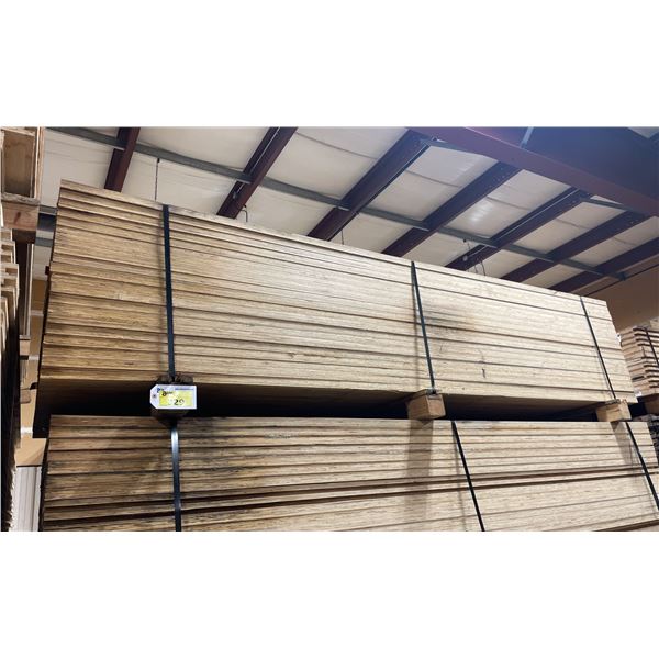 LIFT OF 10' X 4' DOUBLE SIDED BAMBOO VENEERED 1 1/4" THICK CONSTRUCTION GRADE PLYWOOD