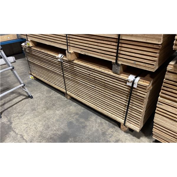 LIFT OF 10' X 4' DOUBLE SIDED BAMBOO VENEERED 1 1/4" THICK CONSTRUCTION GRADE PLYWOOD