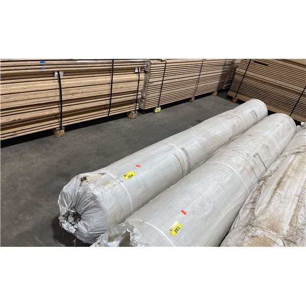 12'L X 19" DIAMETER ROLL OF LIGHT CREAM TIGHT WEAVE COMMERCIAL GRADE CARPET