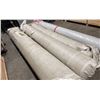 Image 1 : 12'L X 19" DIAMETER ROLL OF LIGHT CREAM TIGHT WEAVE COMMERCIAL GRADE CARPET