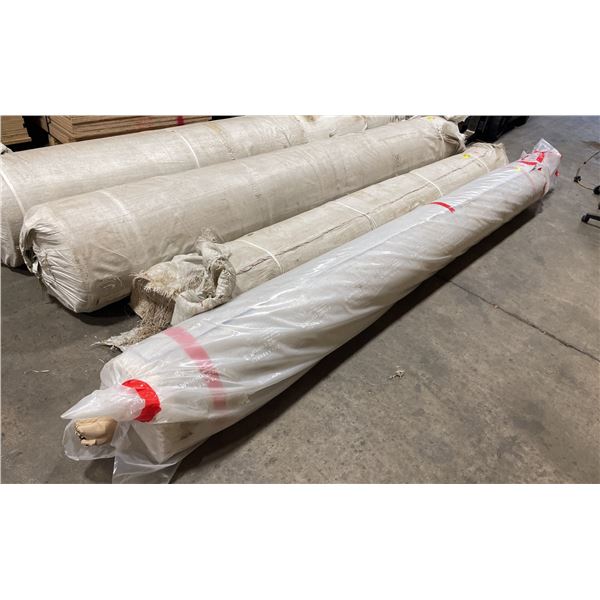 12'L X 14" DIAMETER ROLL OF CHARCOAL GREY TIGHT WEAVE COMMERCIAL GRADE CARPET