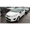 Image 1 : 2012 FORD FIESTA SE, 4DR SEDAN, WHITE, VIN 3FADP4BJ4CM108364,
